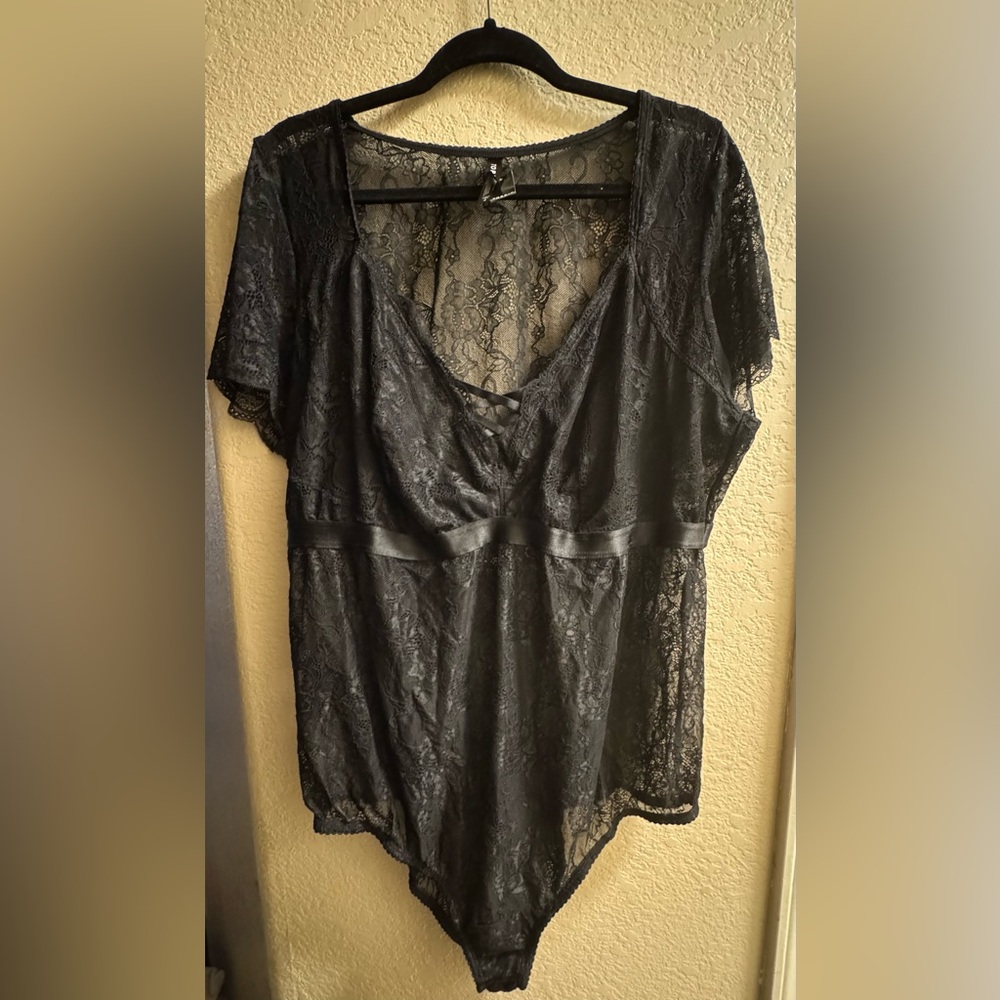 Torrid Black Lace body suit